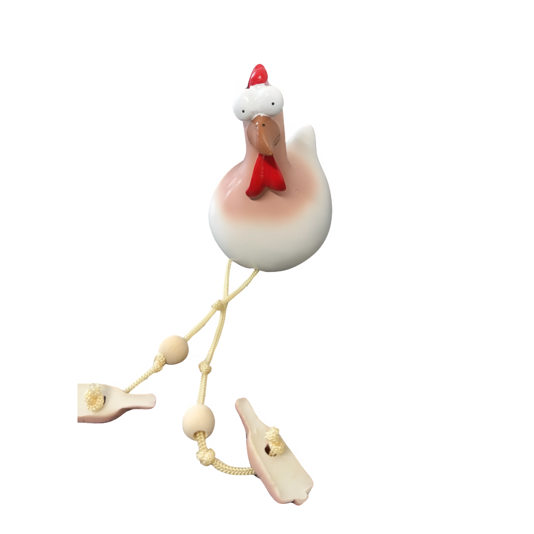 Metal Rooster Yard Stake with Wind-Blown Legs for Garden & Patio Decor | Thomler