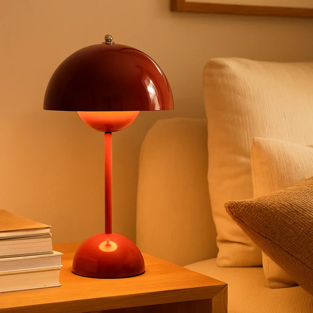 Table Lamp Metal Touch Control Three Level Dimming Blue Bedroom Desk Reading Light Scandinavian LED | Thomler