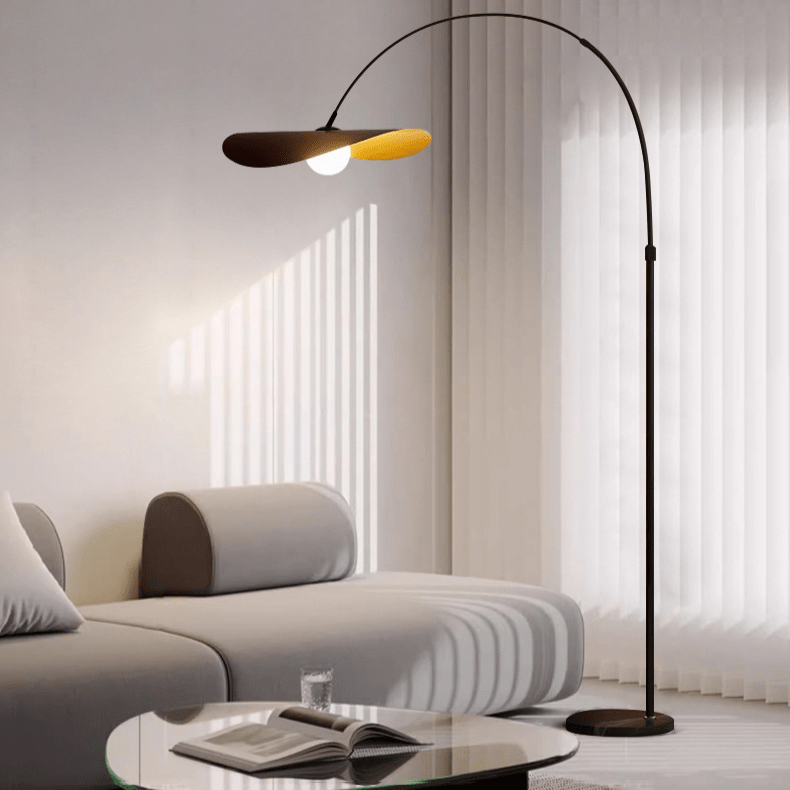 Minimalist Standing Lamp with Ambient LED Glow – Handcrafted Iron & Acrylic Design for Living Room & Bedroom | Thomler
