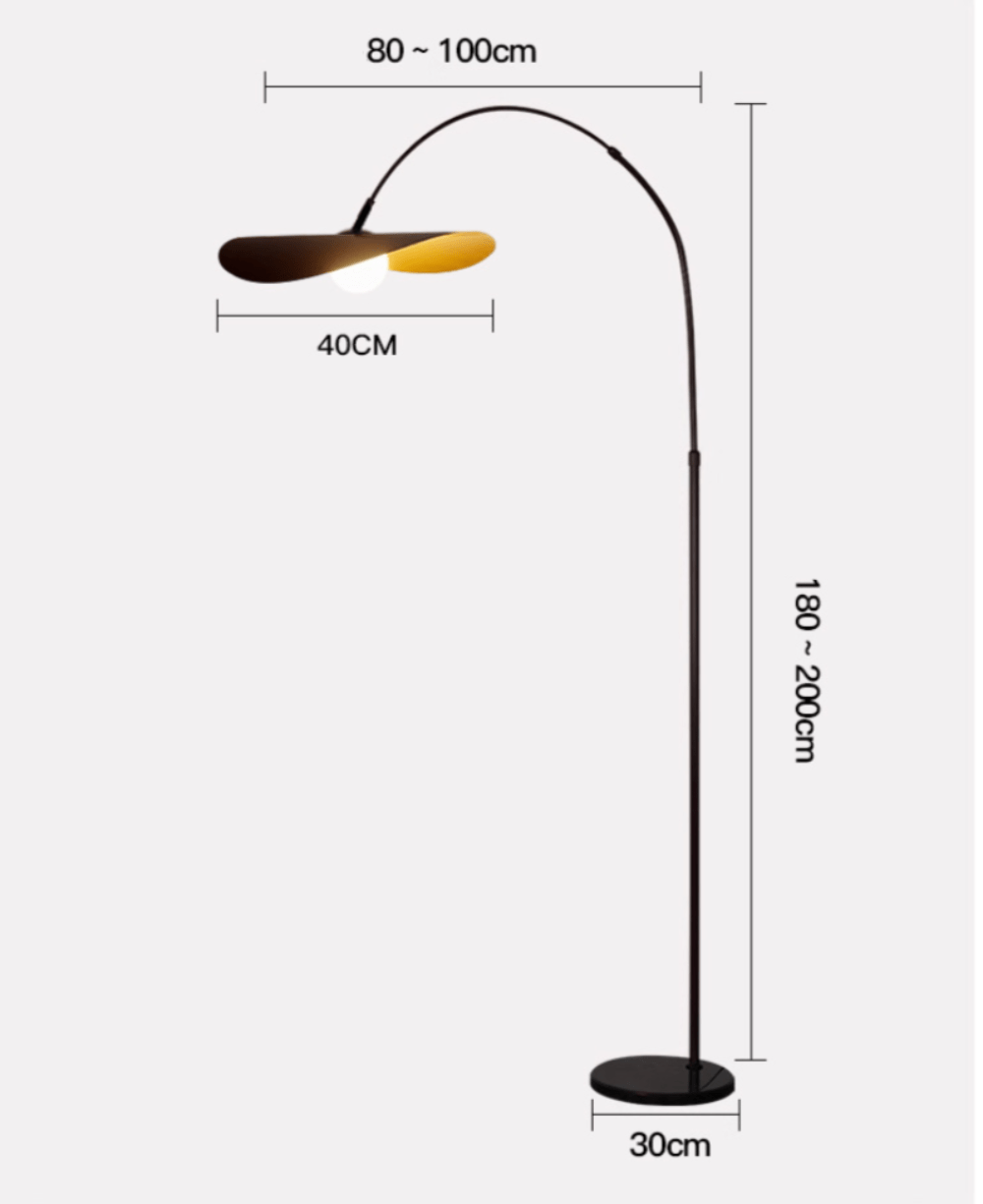 Minimalist Standing Lamp with Ambient LED Glow – Handcrafted Iron & Acrylic Design for Living Room & Bedroom | Thomler