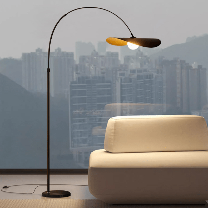Minimalist Standing Lamp with Ambient LED Glow – Handcrafted Iron & Acrylic Design for Living Room & Bedroom | Thomler