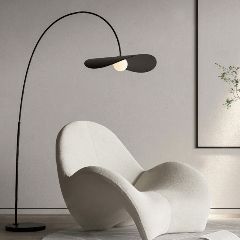 Minimalist Standing Lamp with Ambient LED Glow – Handcrafted Iron & Acrylic Design for Living Room & Bedroom | Thomler