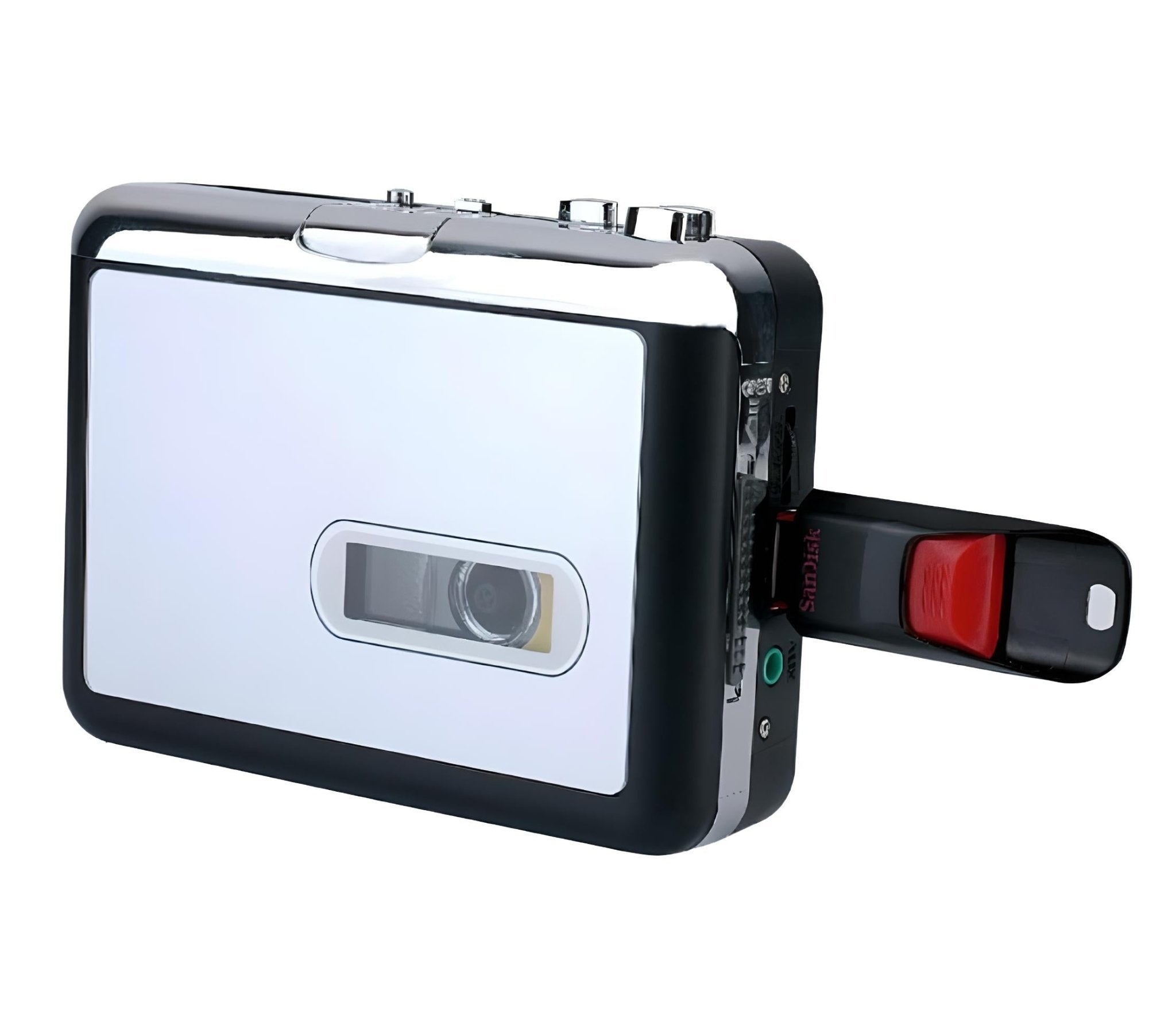 Portable Tape to Digital Audio Converter with USB Recording, Auto-Reverse Playback & Headphone Jack for Music Archiving | Thomler