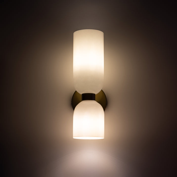 Wall Lamp Glass Cylinder E12 Hardwired Indoor Bedroom Living Room Modern Sconce Accent Lighting Fixture | Thomler
