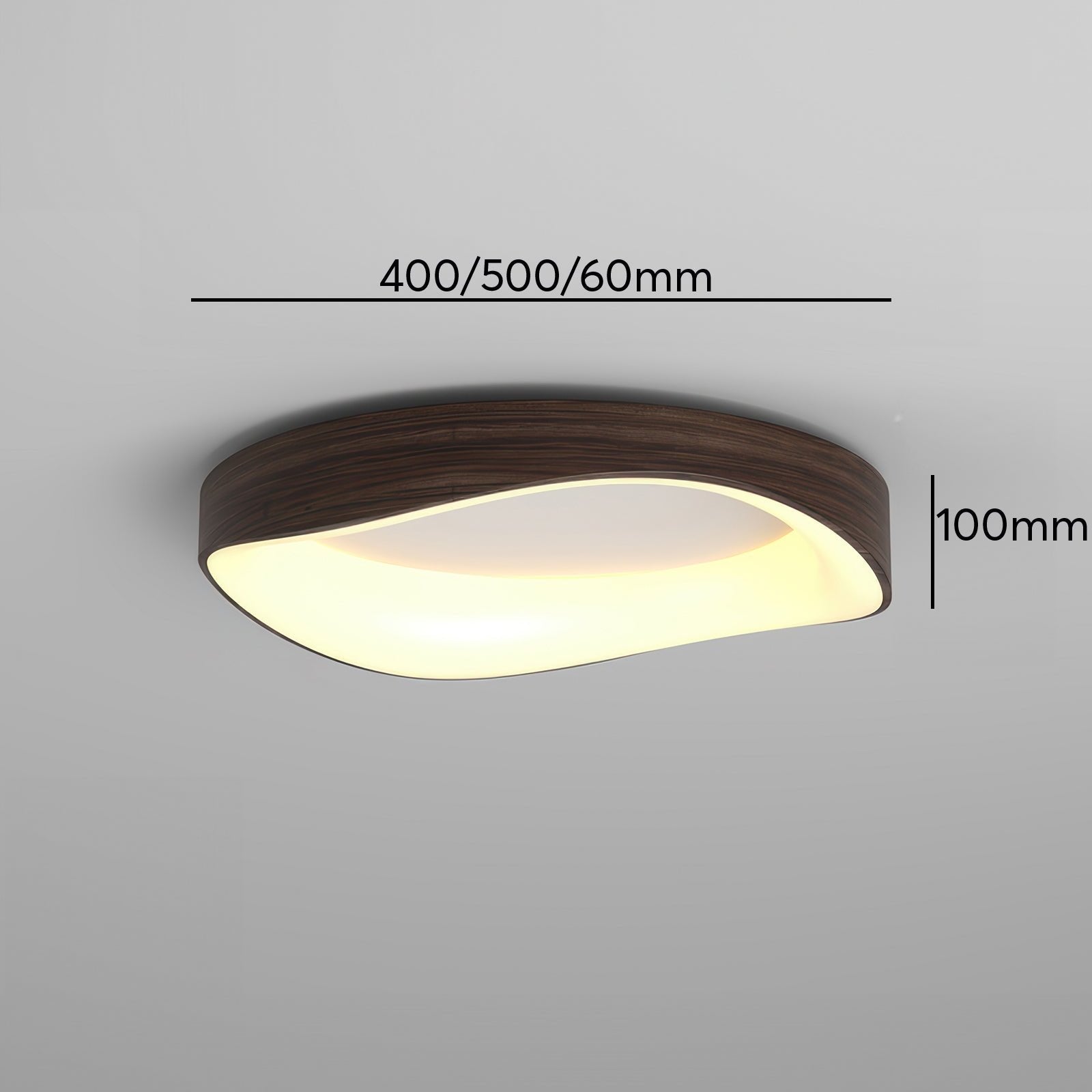 Ceiling Lamp Wood-Look Ø40.0–60.0 cm Soft LED Lighting Scandinavian Bedroom Living Room | Thomler