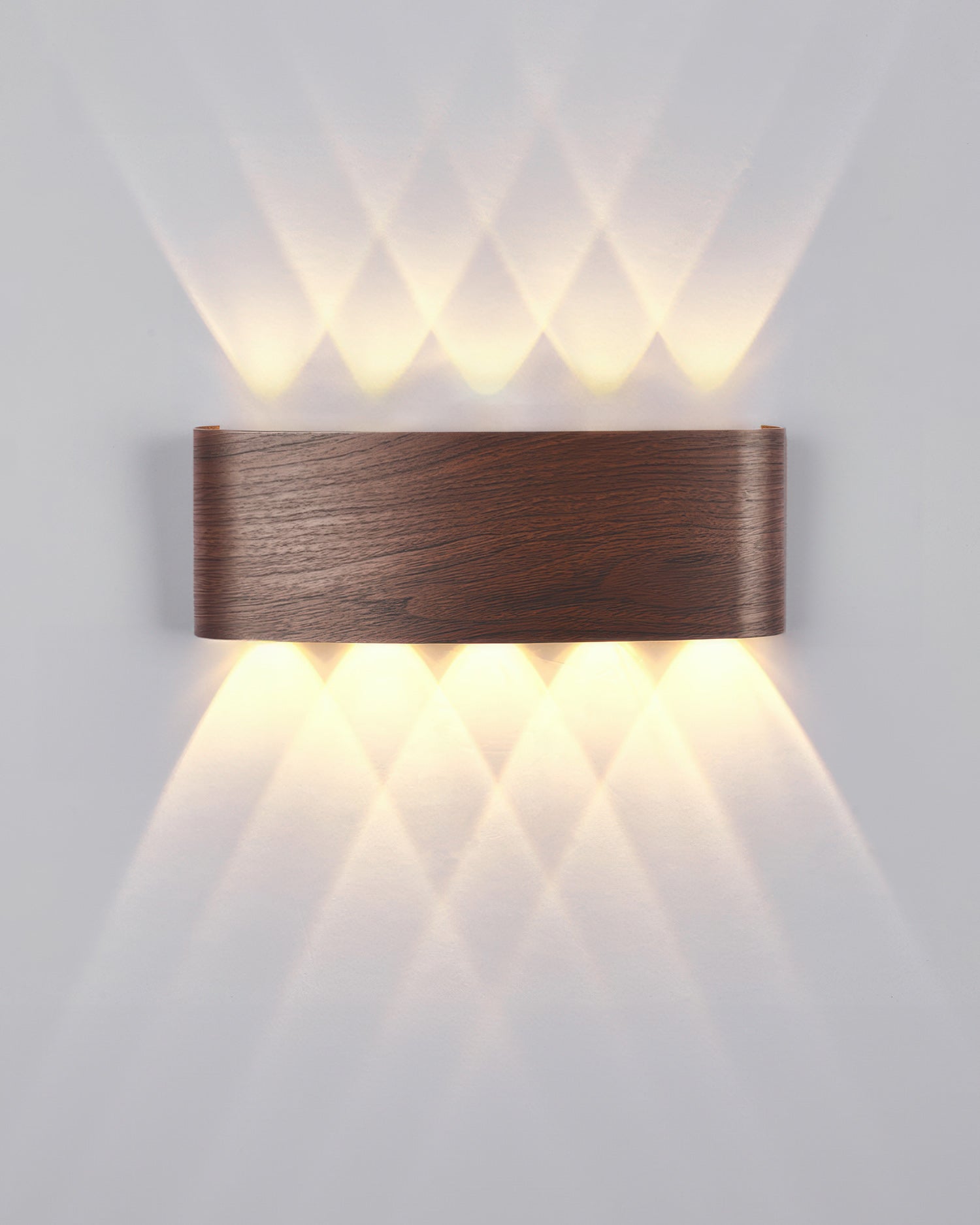 Wall Lamp Wood Look 10W Warm White Indoor Outdoor Hallway Up Down Light Modern LED Sconce Balcony Lighting | Thomler