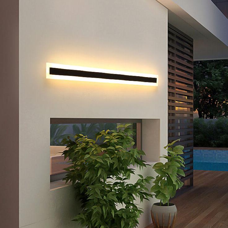 Vertical LED Outdoor Wall Light Fixture – Waterproof Aluminum Sconce for Home Facade, Patio & Entryway – Modern Architectural Exterior | Thomler