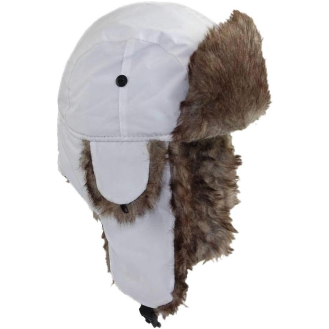 Insulated Winter Aviator Hat with Ear Flaps & Chin Strap – Windproof Faux Fur-Lined Cap for Men & Women – Cold Weather Headwear | Thomler