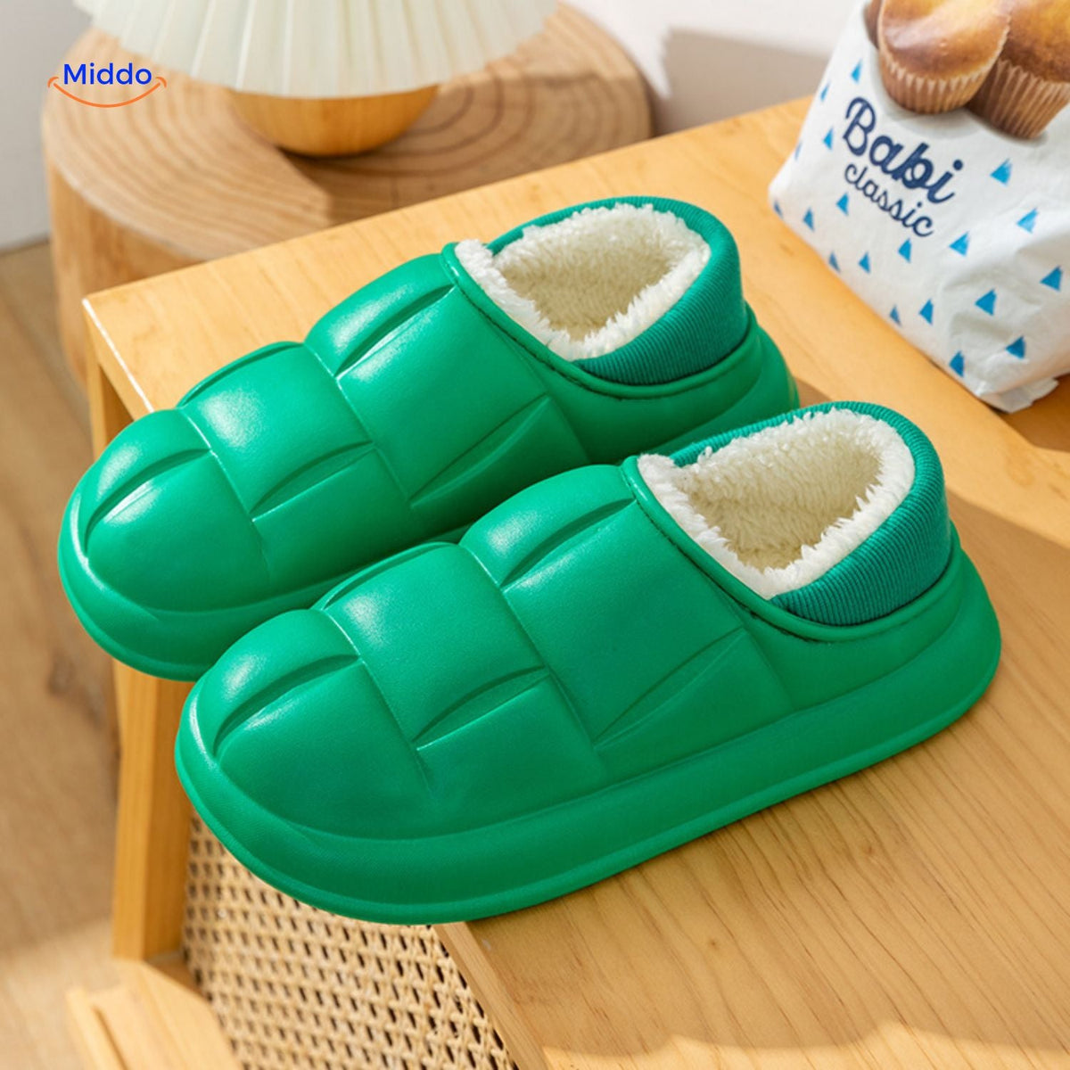 Indoor-Outdoor Slippers with Removable Plush Liner – Anti-Slip Cotton House Shoes for Fall & Winter | Thomler