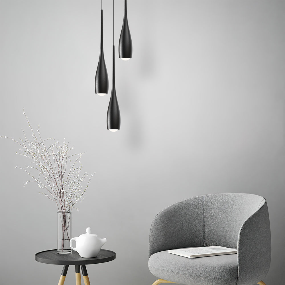 Pendant Light Aluminum 12W 11.8 in Adjustable Modern Dining Room Bedroom Kitchen Ceiling Lamp | Thomler