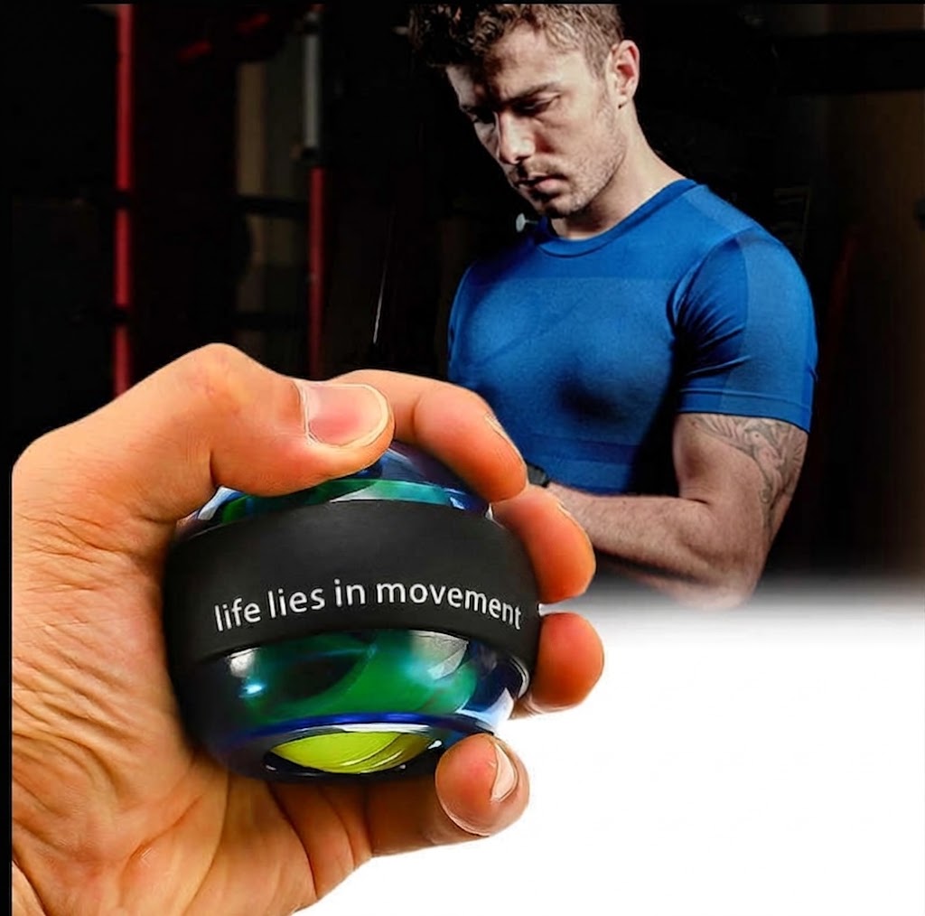Gyroscopic Grip Strengthener Ball with LED Lights – Portable Wrist & Forearm Exerciser for Home Workouts | Thomler