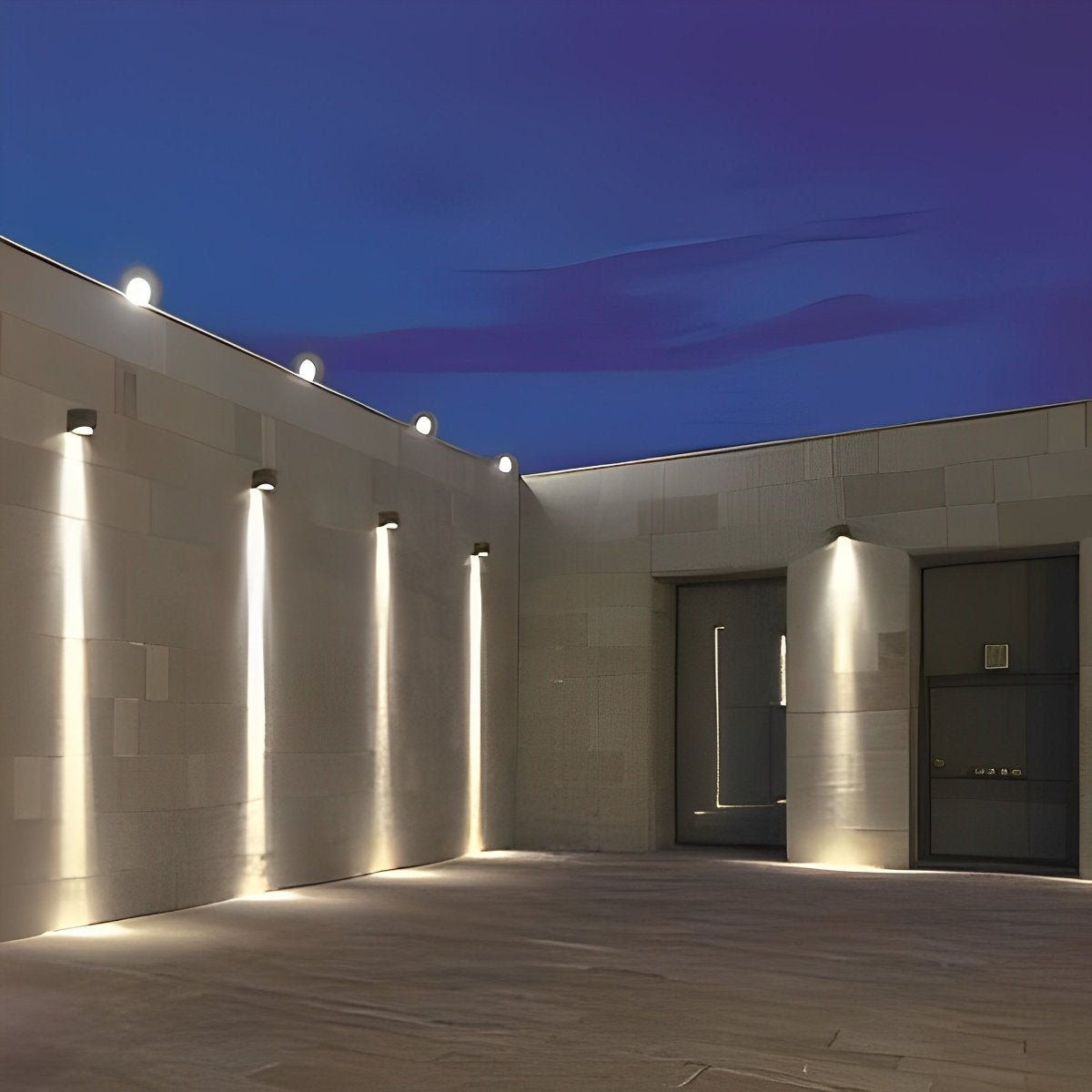 Outdoor LED Spotlight Die Cast Aluminum 20W Adjustable Gray Exterior Wall Light 5.9 in x 4.4 in x 3.5 in For Home Hotel Building Facade Illumination Waterproof Long-Range | Thomler