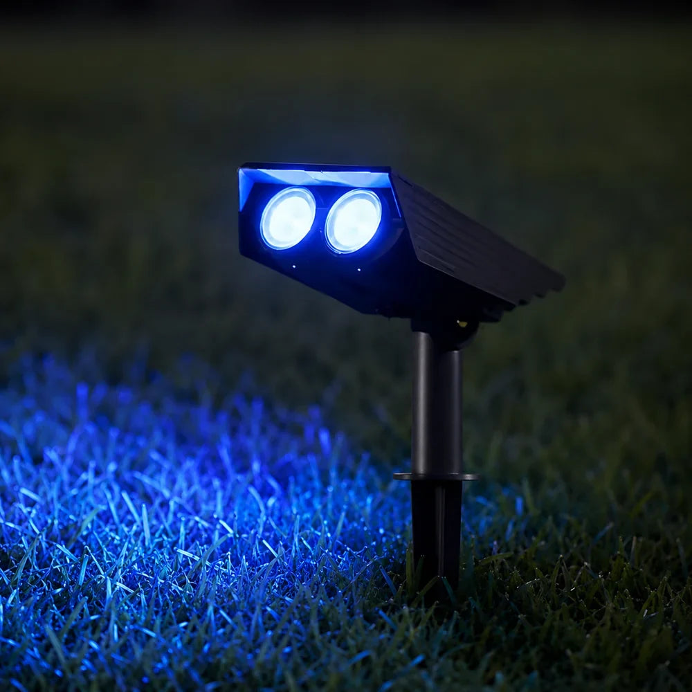Outdoor Solar Garden Spotlight with Adjustable Beam – Rechargeable Stake Light for Yard, Walkway & Patio Lighting | Thomler
