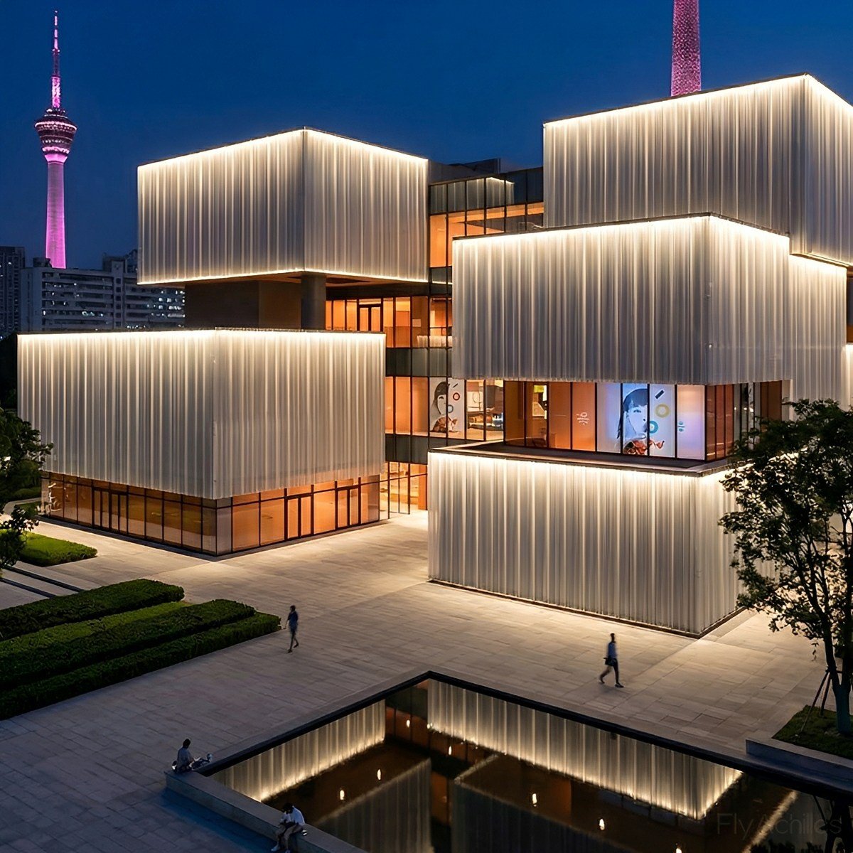 Outdoor Architectural Linear LED Fixture – Weather-Resistant Accent Lighting for Building Facades | Thomler