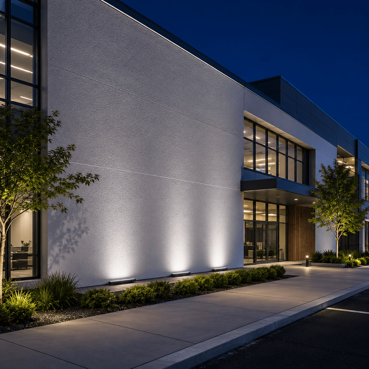 Outdoor Architectural Linear LED Fixture – Weather-Resistant Accent Lighting for Building Facades | Thomler
