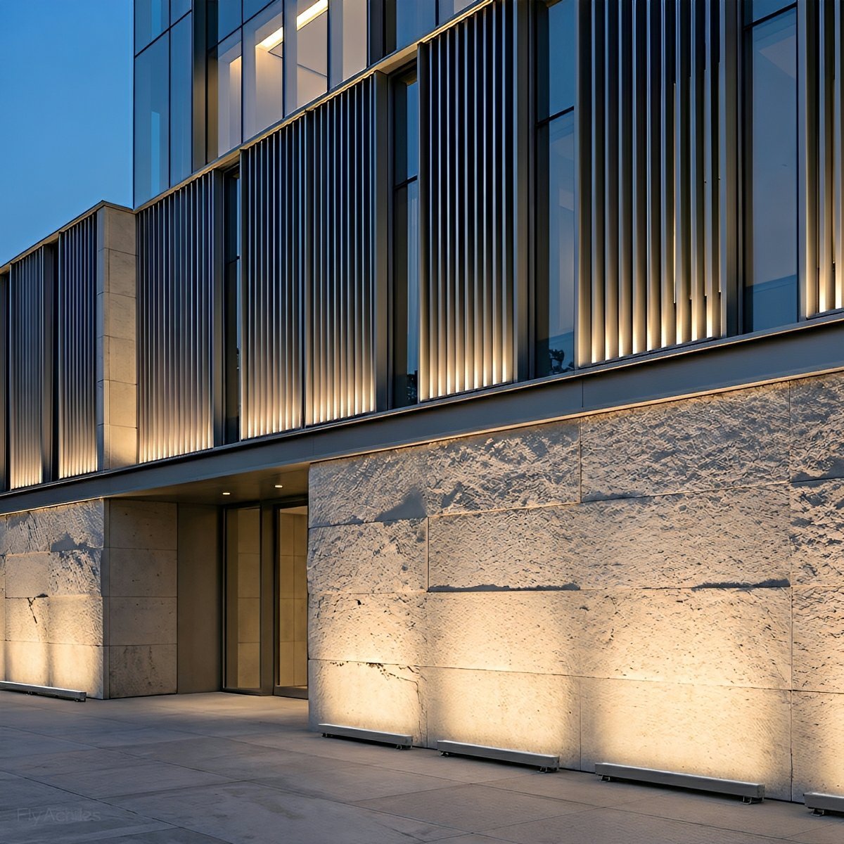 Outdoor Architectural Linear LED Fixture – Weather-Resistant Accent Lighting for Building Facades | Thomler
