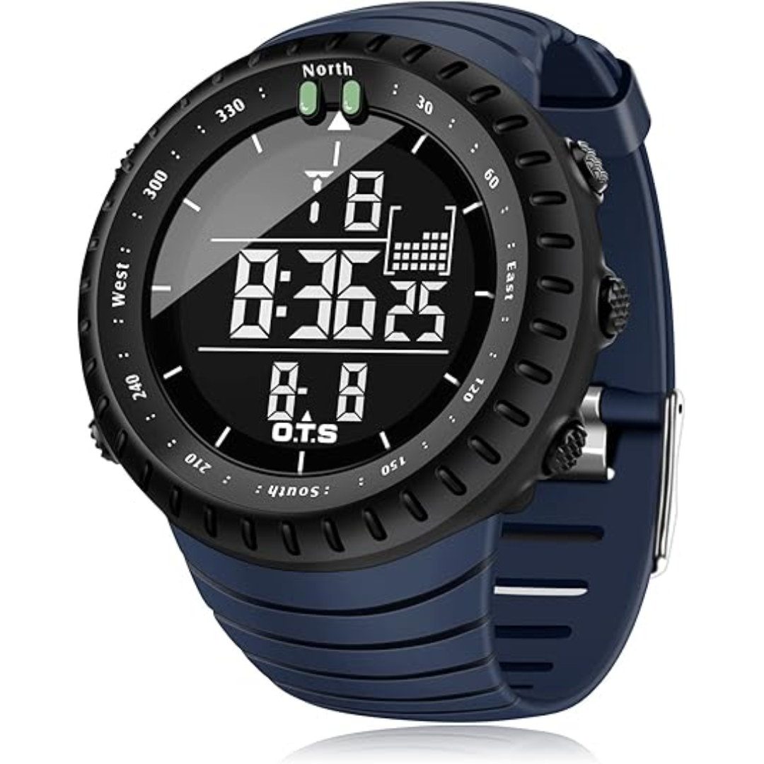Digital Sports Watch for Men Shock Resistant Waterproof Alarm LED Backlight Tactical Wristwatch for Running Hiking Swimming Outdoor Activiti | Thomler