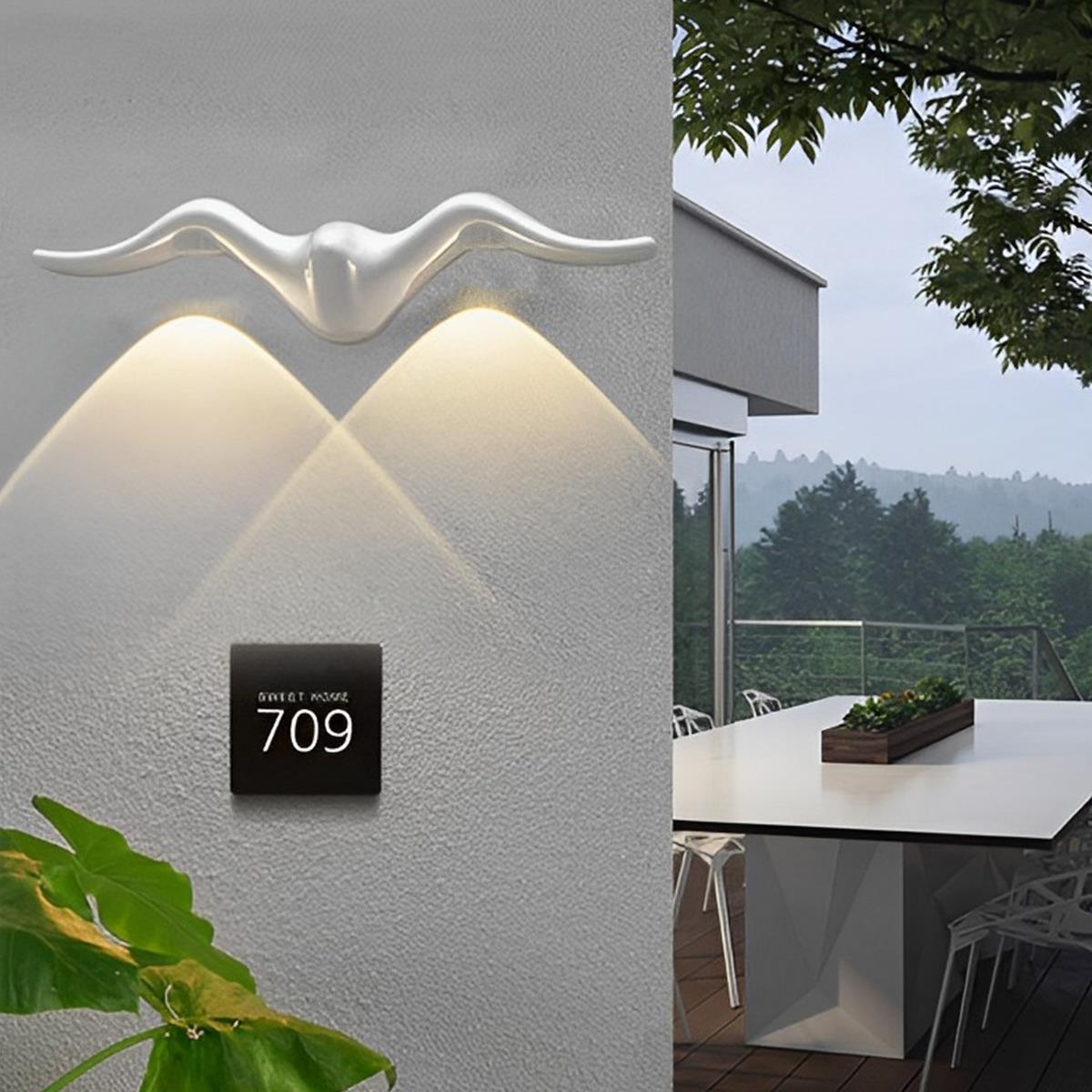 Outdoor Wall Lamp Aluminum 10W LED 5.9 in Modern Animal Shape Patio Garden Courtyard Lighting Decor | Thomler