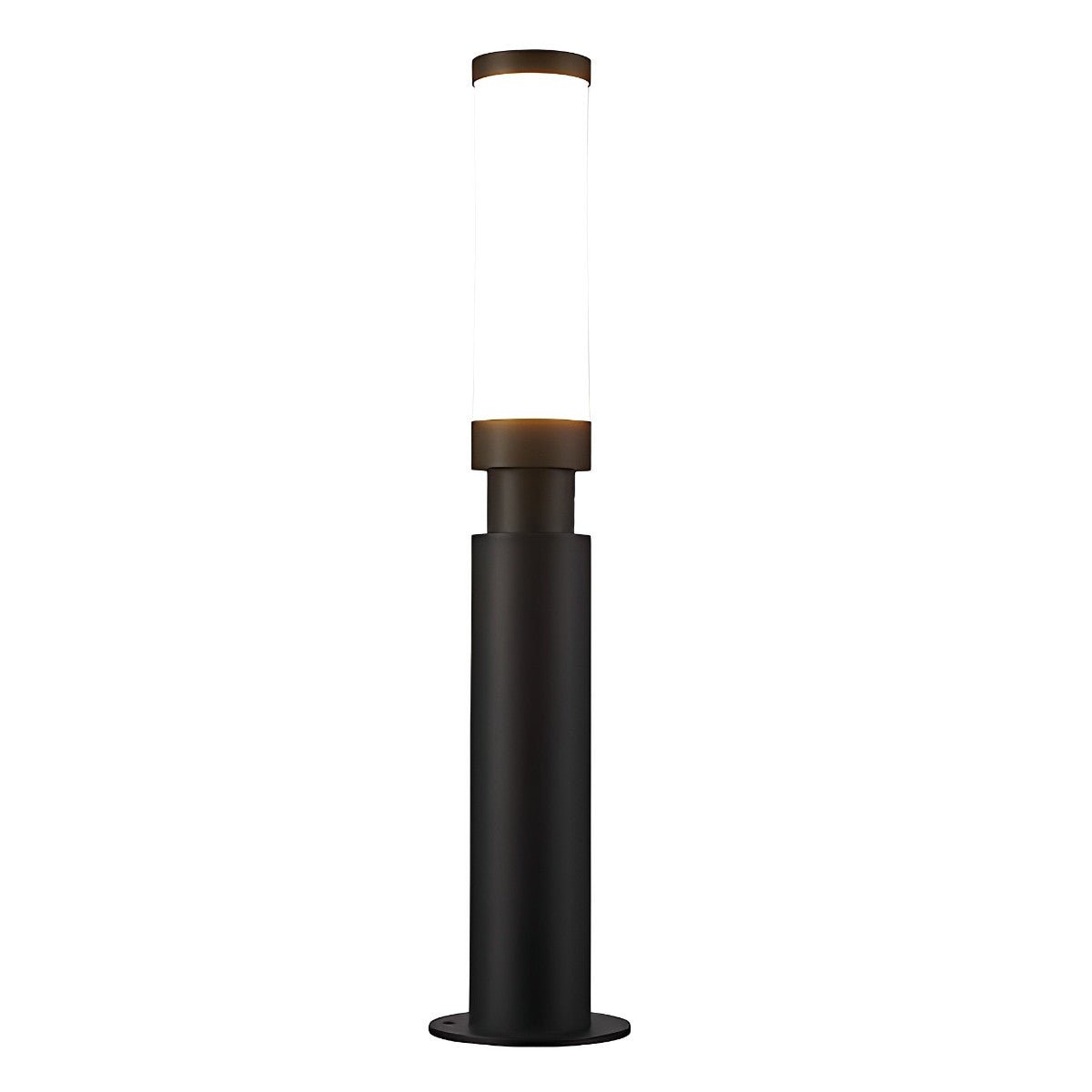 Garden Post Light Aluminium 200.0 cm Black Outdoor Driveway Pathway Warm White LED Pillar Lamp Waterproof IP55 | Thomler