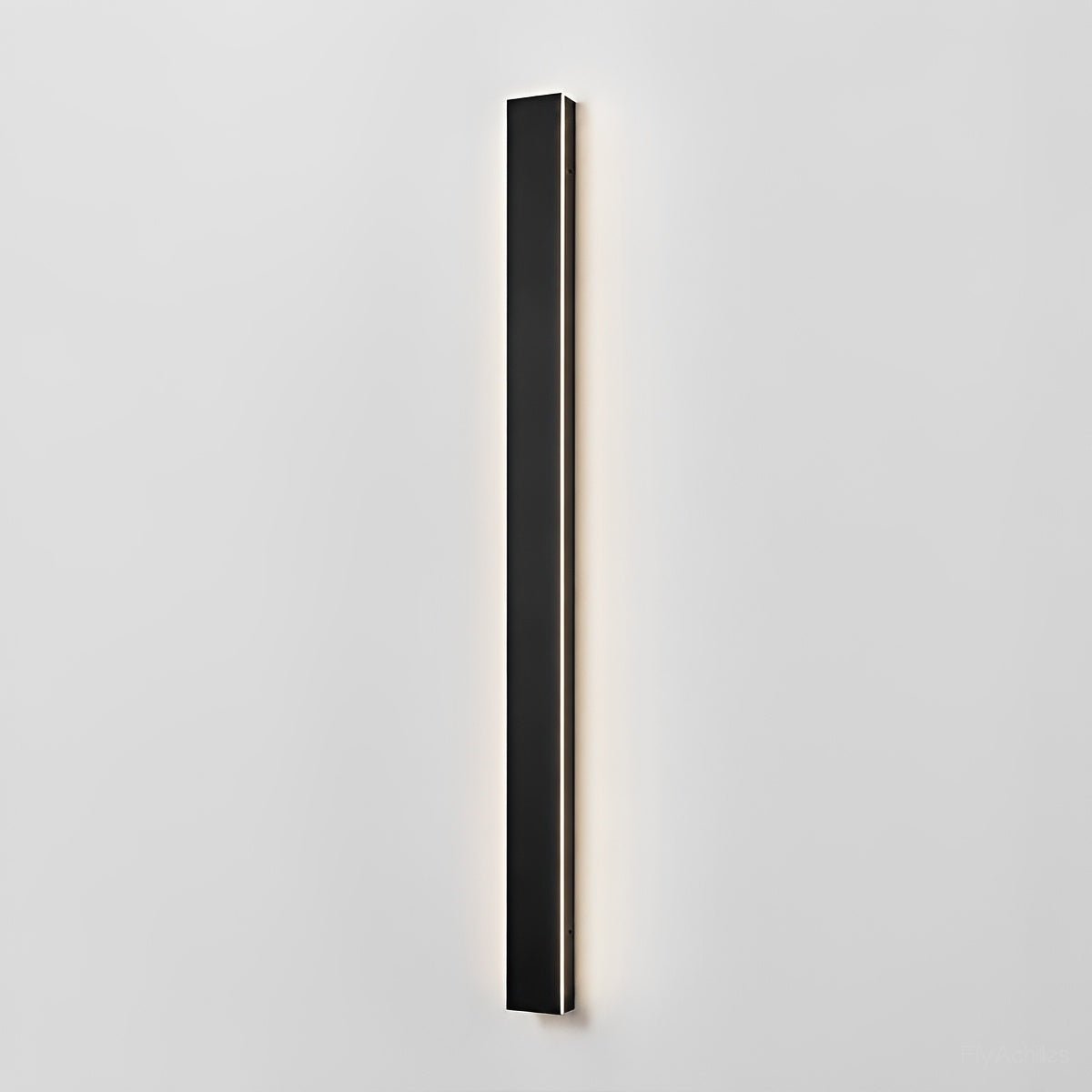 Linear Aluminum Exterior Sconce 485lm IP65 Rated for Entryway Deck Pathway Facade in Black | Thomler