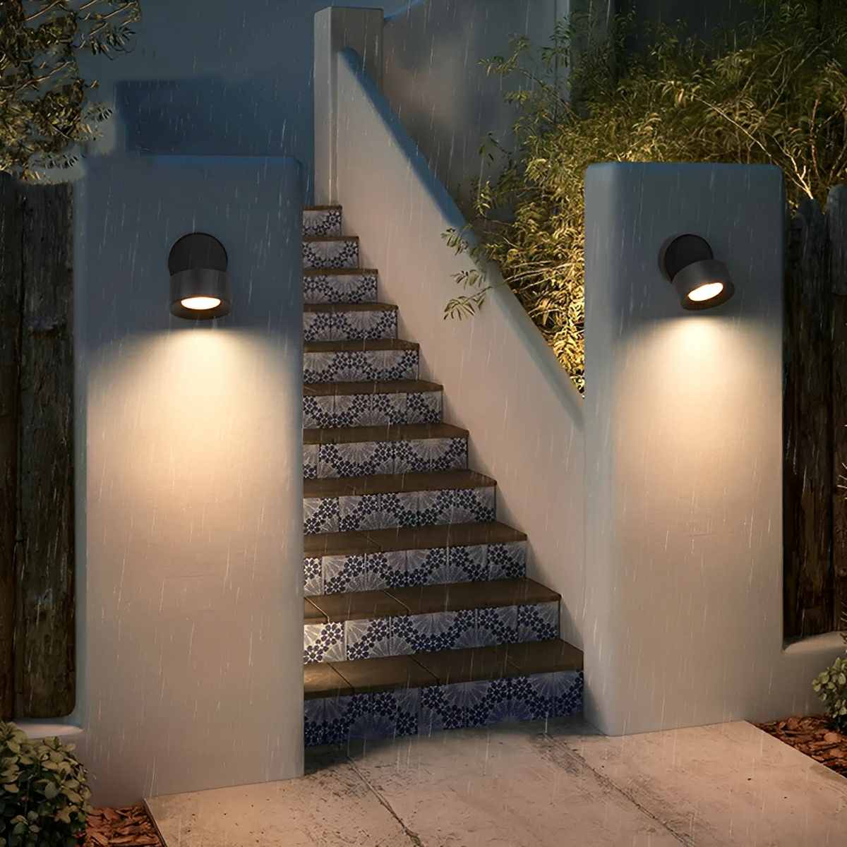 Wall Light Cast Aluminium 12W 8.0 cm Black Outdoor Adjustable Garden Porch LED Spotlight | Thomler