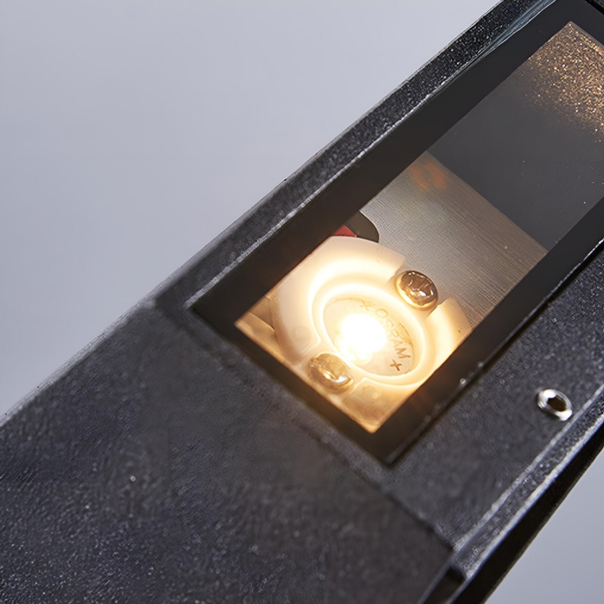 Wall Light Aluminium 2×5W Black Outdoor Facade Up Down LED Waterproof Entrance Lamp | Thomler