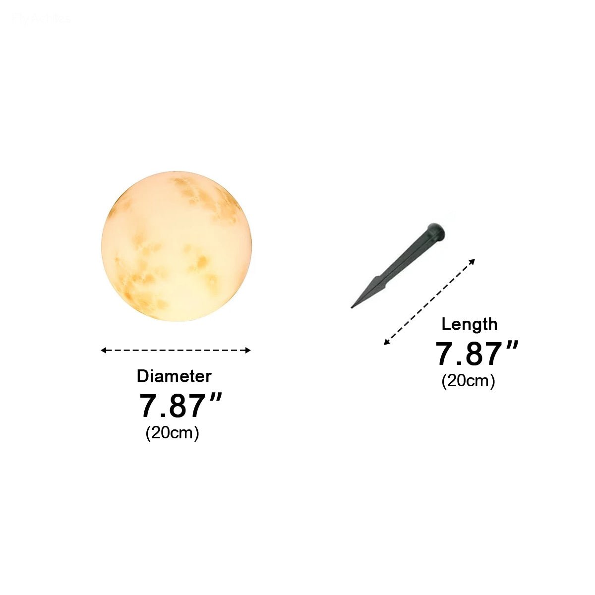 Spherical Lunar LED Pathway Stake Lights for Outdoor Gardens & Yards – Solar or Wired IP67 Weatherproof Celestial Globe Landscape Lighting | Thomler