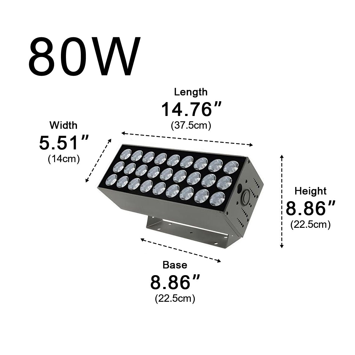 Outdoor LED Spotlight Die Cast Aluminum 20W Adjustable Gray Exterior Wall Light 5.9 in x 4.4 in x 3.5 in For Home Hotel Building Facade Illumination Waterproof Long-Range | Thomler