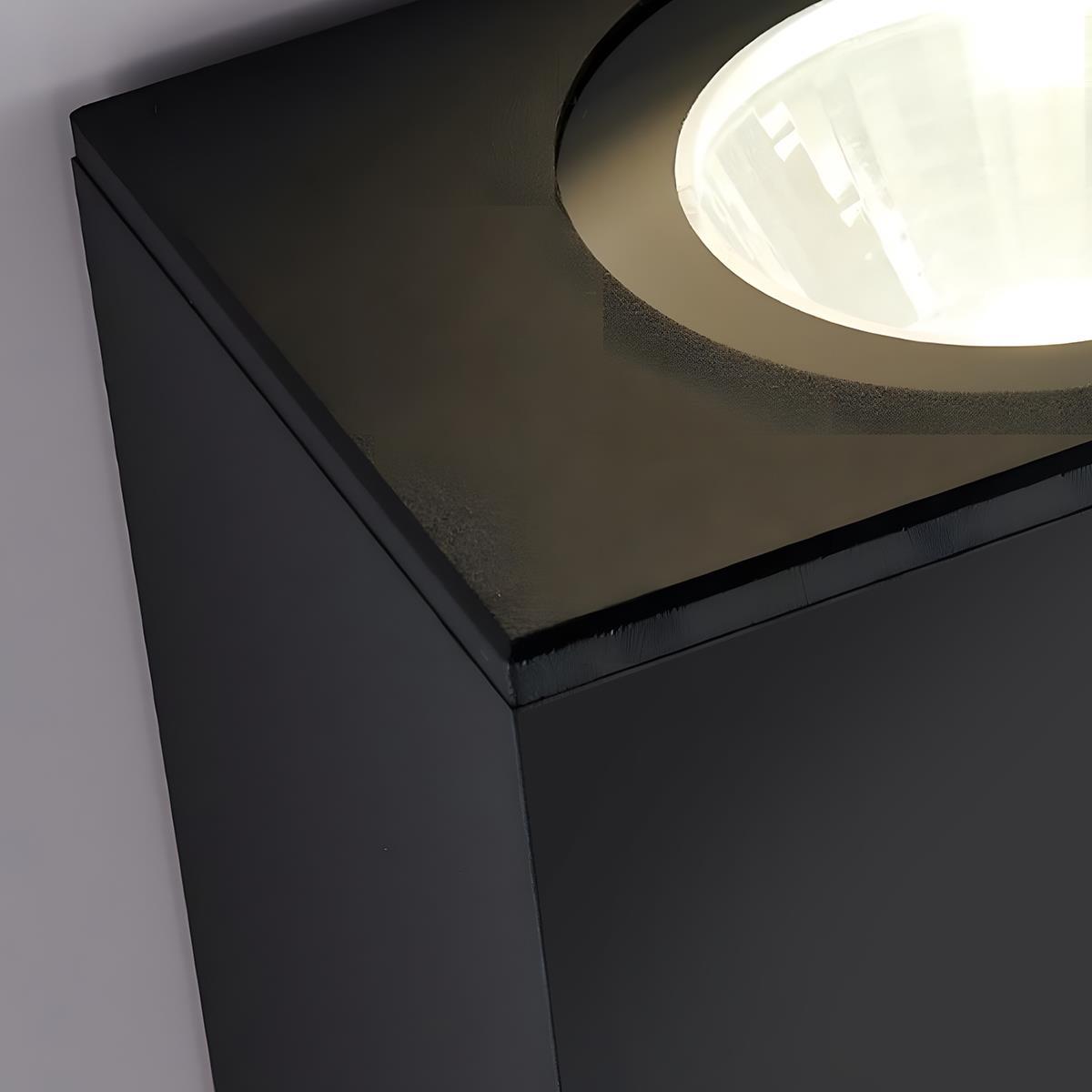 Wall Sconce Aluminum 20W Black 11 in Outdoor Porch Patio Garden LED Lighting Up Down | Thomler