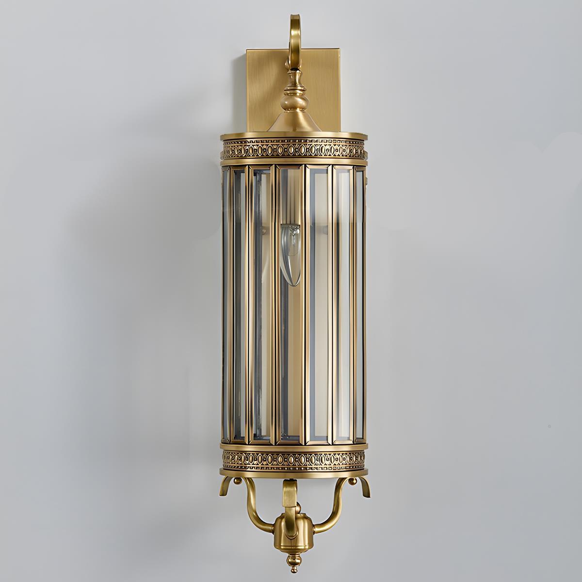 Wall Sconce Light Copper 21.7 in Outdoor Porch LED Vintage Mid Century Warm White 3000K Garden Patio Yard Decorative Lighting | Thomler