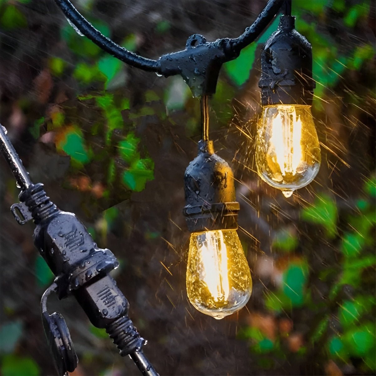 Vintage Edison Globe Cafe String Lights – Weather-Resistant Decorative Patio Lighting for Deck Pergola Wedding Bistro Backyard Party | Thomler