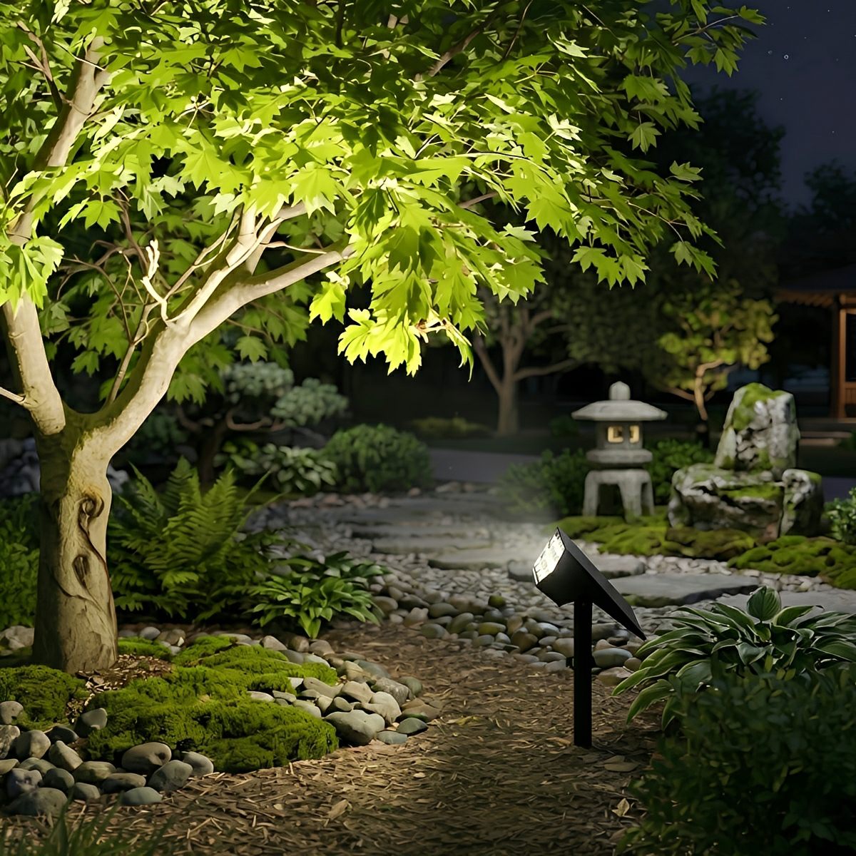 Solar-Powered LED Accent Light for Yards, Patios & Gardens – Directional Ground or Wall Mount | Thomler