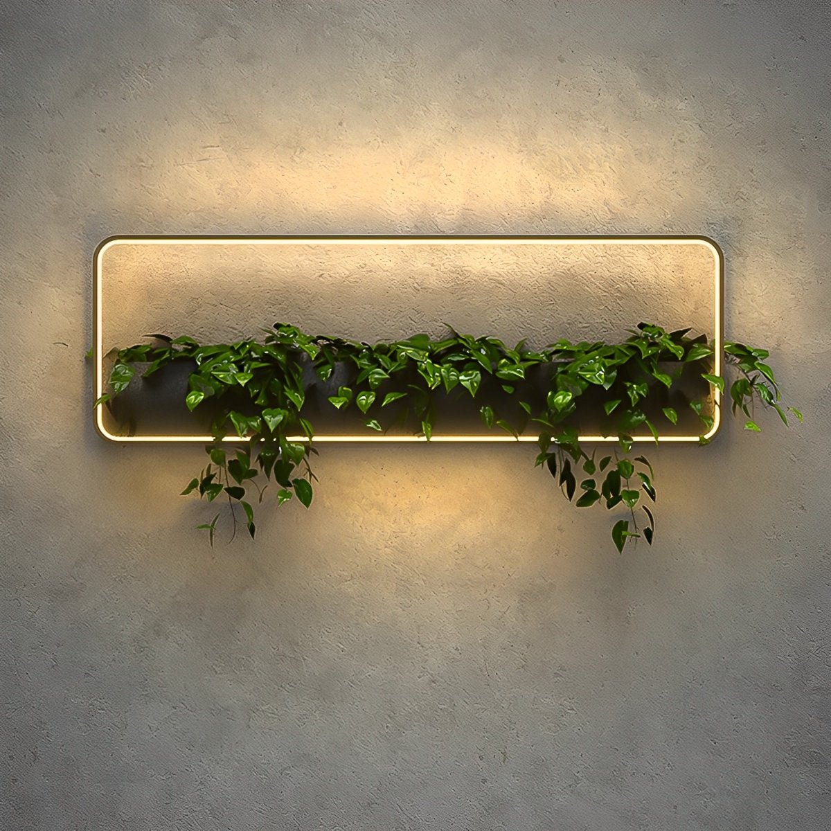 Solar LED Wall Planter Fixture with Built-In Flower Pot for Patio, Deck & Entryway – Weatherproof Modern Outdoor Sconce | Thomler