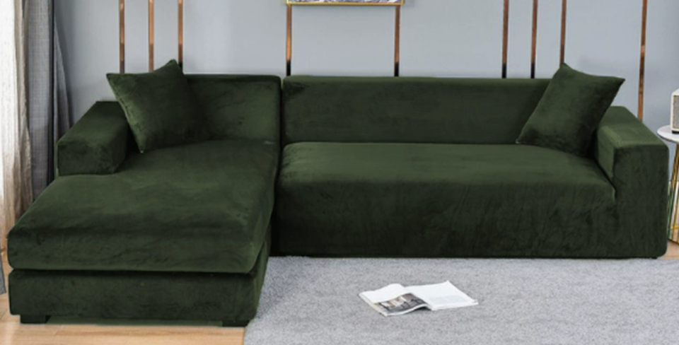 Waterproof Stretch Couch Slipcover for Living Room - Elastic Furniture Protector for Sofas with Pets Kids | Thomler