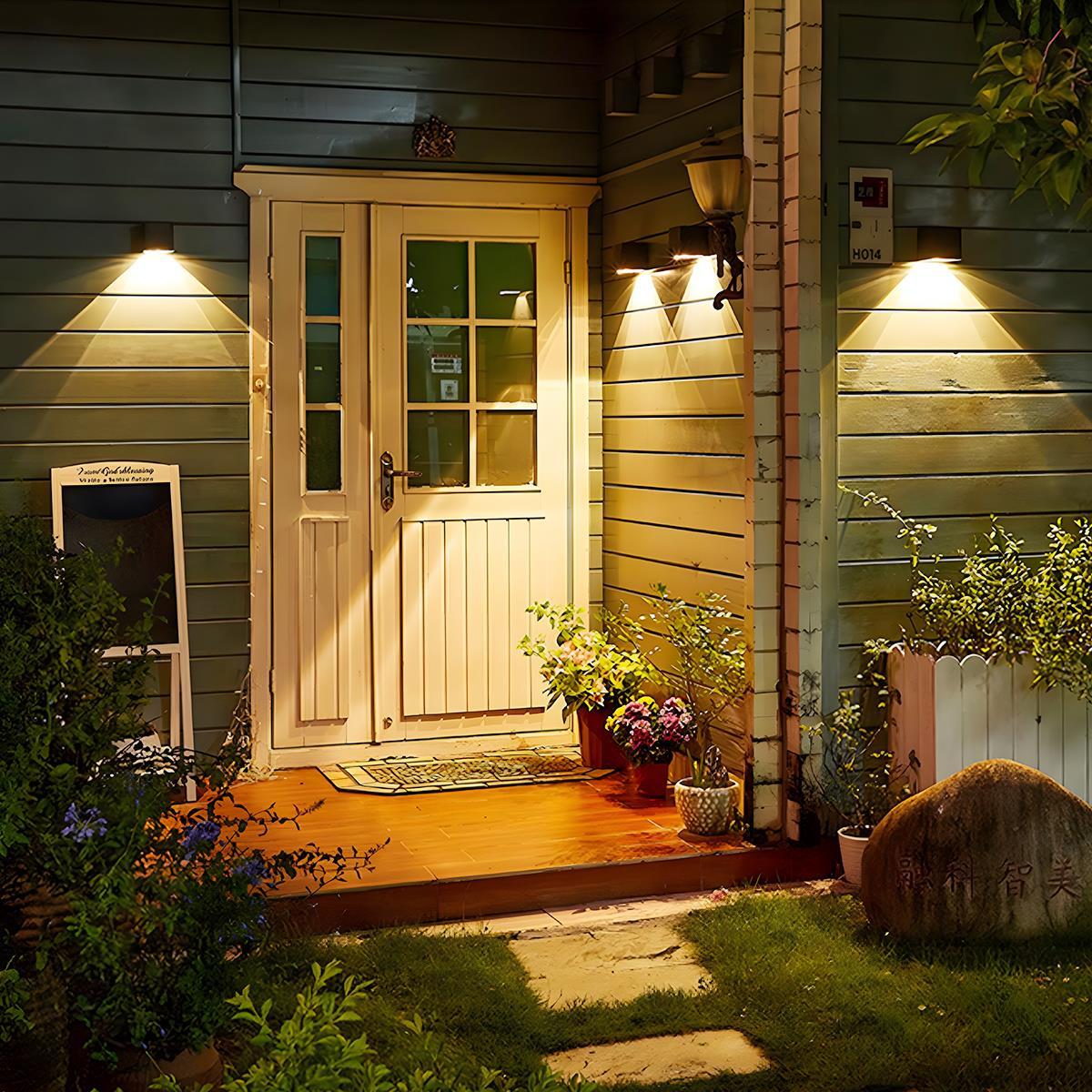 Wall Light Cast Aluminium 12W IP65 Outdoor Facade Patio Up Down Sconce Warm White Waterproof Garden Lighting | Thomler