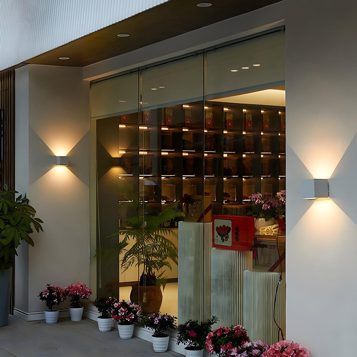 Wall Light Cast Aluminium 12W IP65 Outdoor Facade Patio Up Down Sconce Warm White Waterproof Garden Lighting | Thomler