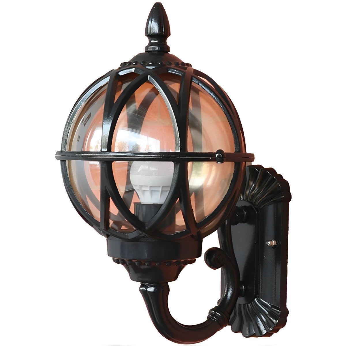 Wall Light Aluminum 12.6 in Vintage Outdoor Black Balcony Porch Pathway Lighting | Thomler