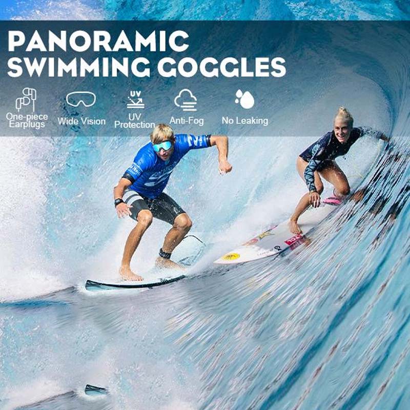Premium Silicone Swimming Goggles with Panoramic Vision & Anti-Fog Lenses for Adults | Pool & Open Water | Unisex Fit | Thomler