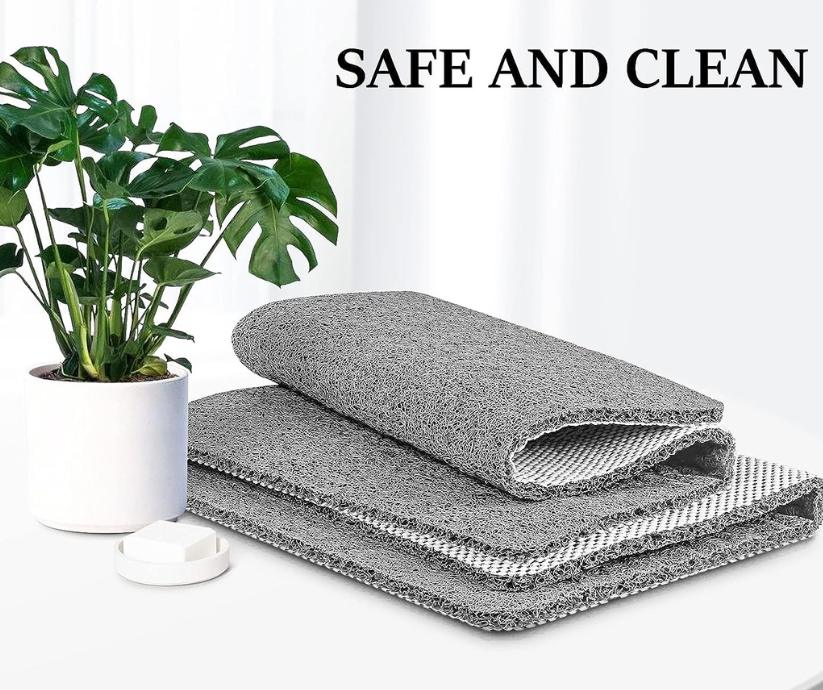Non-Slip Bathroom Shower Mat with Quick-Dry Microban Fabric Soft Cushioned Anti-Slip Grip Surface Mold Resistant Bath Floor Mat for | Thomler