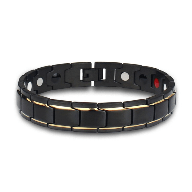 Premium Steel Wellness Band with Magnetic Therapy Elements for Daily Comfort & Style | Thomler
