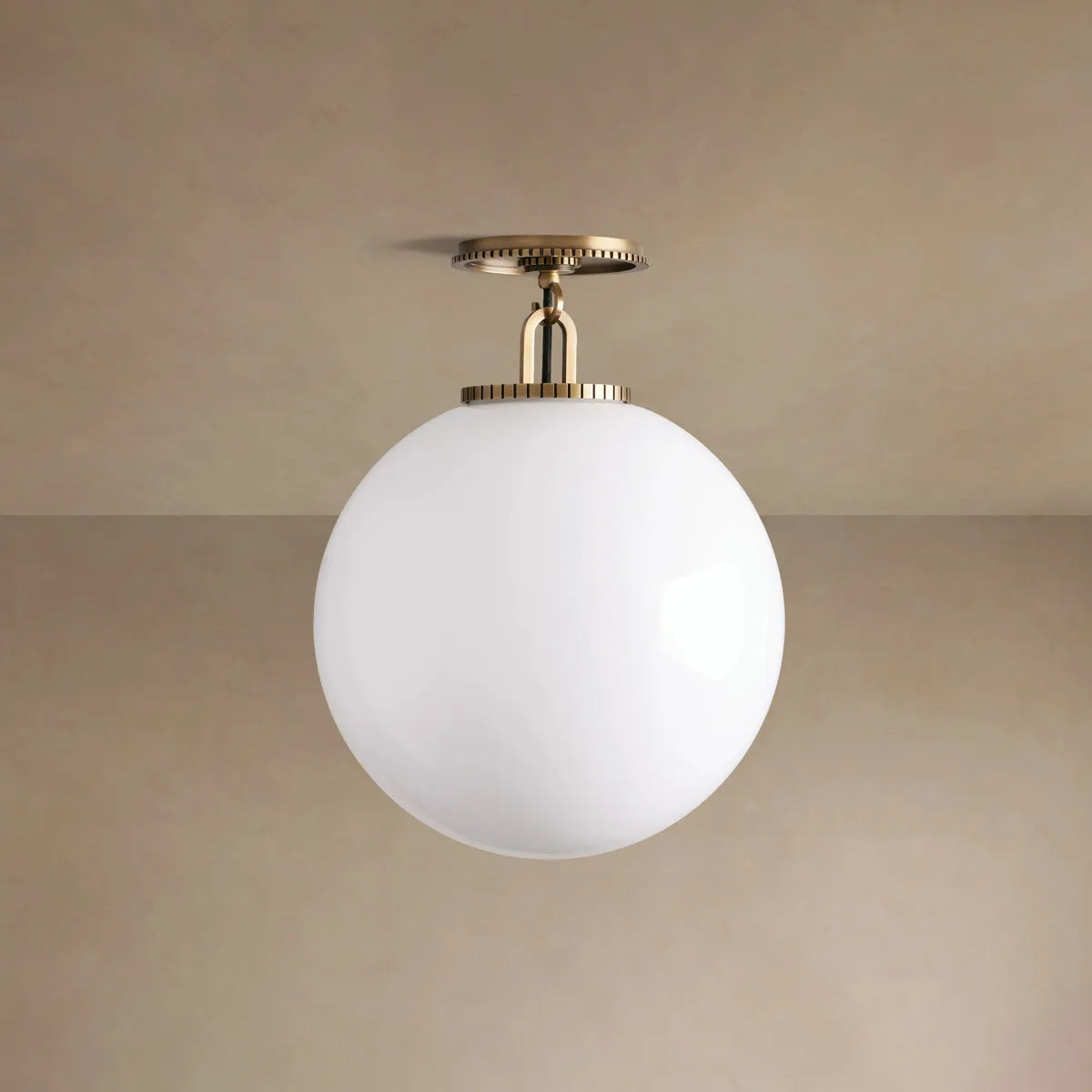 Globe Ceiling Light Fixture Steel Frame E26 Socket Flush Mount for Living Room Bedroom Hallway Entryway Modern Farmhouse Industrial Lighting | Thomler