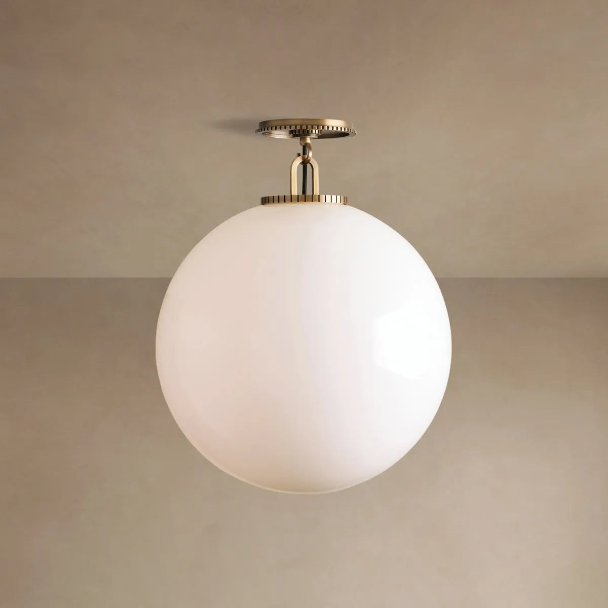 Globe Ceiling Light Fixture Steel Frame E26 Socket Flush Mount for Living Room Bedroom Hallway Entryway Modern Farmhouse Industrial Lighting | Thomler