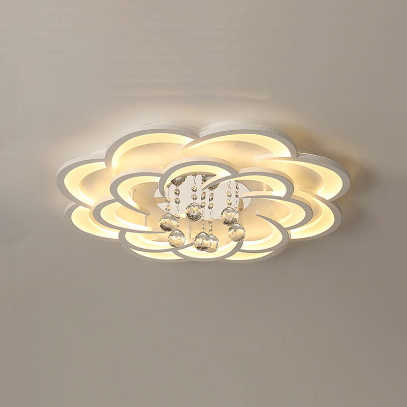 Ceiling Light Crystal Dimmable 26W 20.5 in Living Room Bedroom Ambient Lighting Decorative Modern Fixture | Thomler
