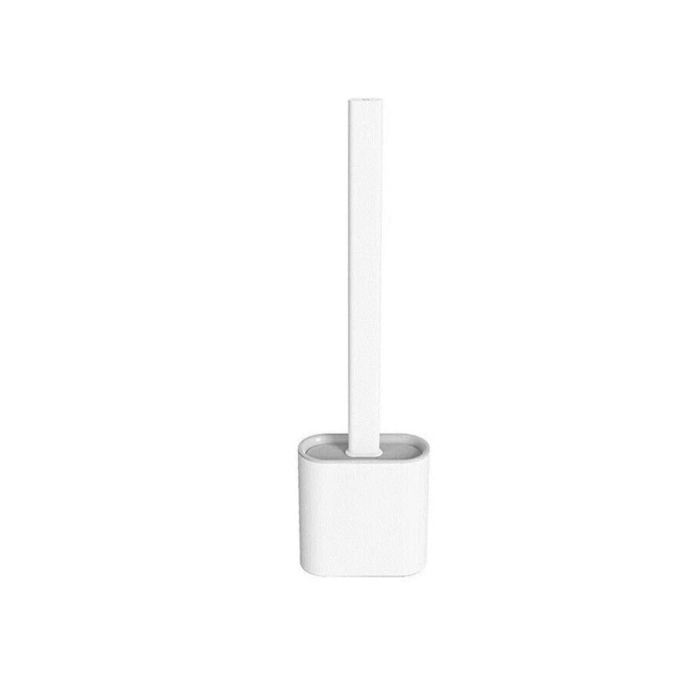 Flexible Silicone Toilet Brush with Holder and Wall Mount for Modern Bathrooms | Thomler