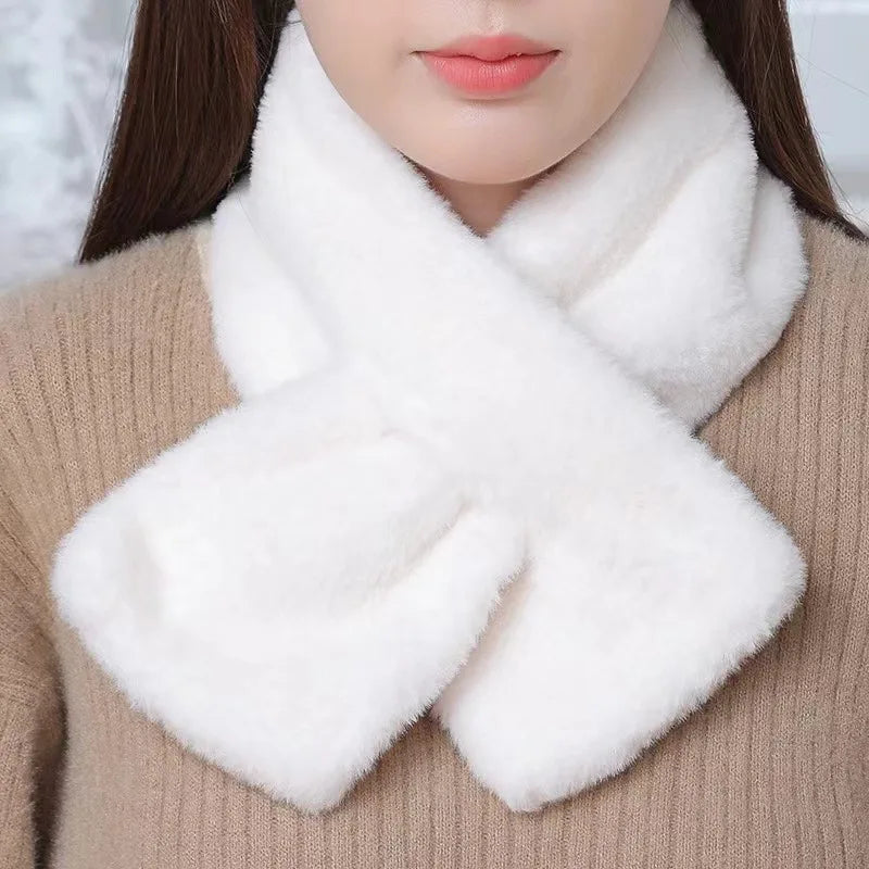 Plush Crossover Wraparound Cold-Weather Accessory – Soft Faux-Fur Neckwear for Women & Men | Thomler
