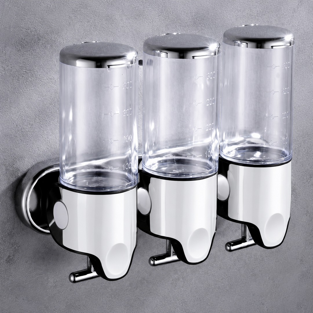 Wall-Mount Soap Dispenser – Sleek Hands-Free Bathroom Organizer for Liquid Soap, Shampoo & Lotion | Thomler
