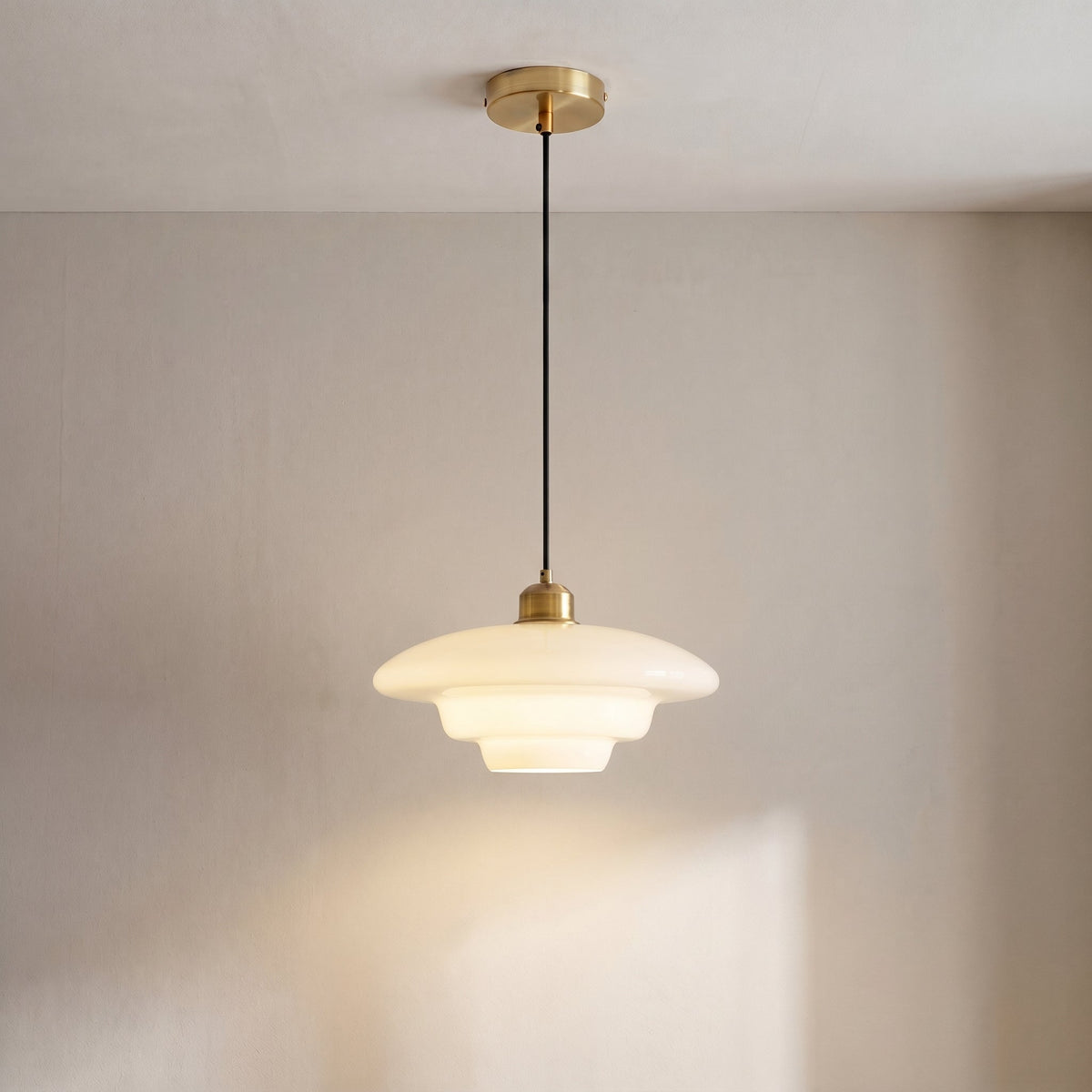 Frosted Glass Pendant Light – Modern Minimalist Kitchen & Dining Room Ceiling Fixture with Diffused LED Glow | Thomler