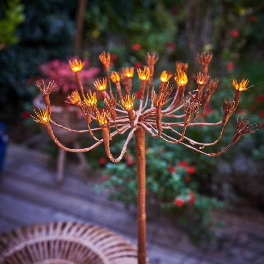 Solar Stake Lights for Garden 6-Pack 40 Inch Tall LED Branch Outdoor Landscape Path Decoration Dusk to Dawn Auto On Off | Thomler