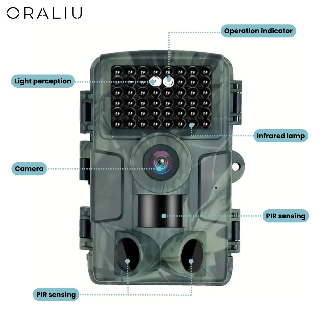 60MP Trail Camera with 4K Video Recording, Night Vision & Smartphone App – Waterproof Wildlife Monitoring System for Hunting, Property | Thomler