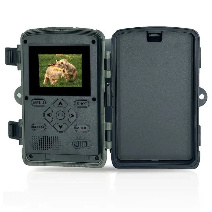 60MP Trail Camera with 4K Video Recording, Night Vision & Smartphone App – Waterproof Wildlife Monitoring System for Hunting, Property | Thomler